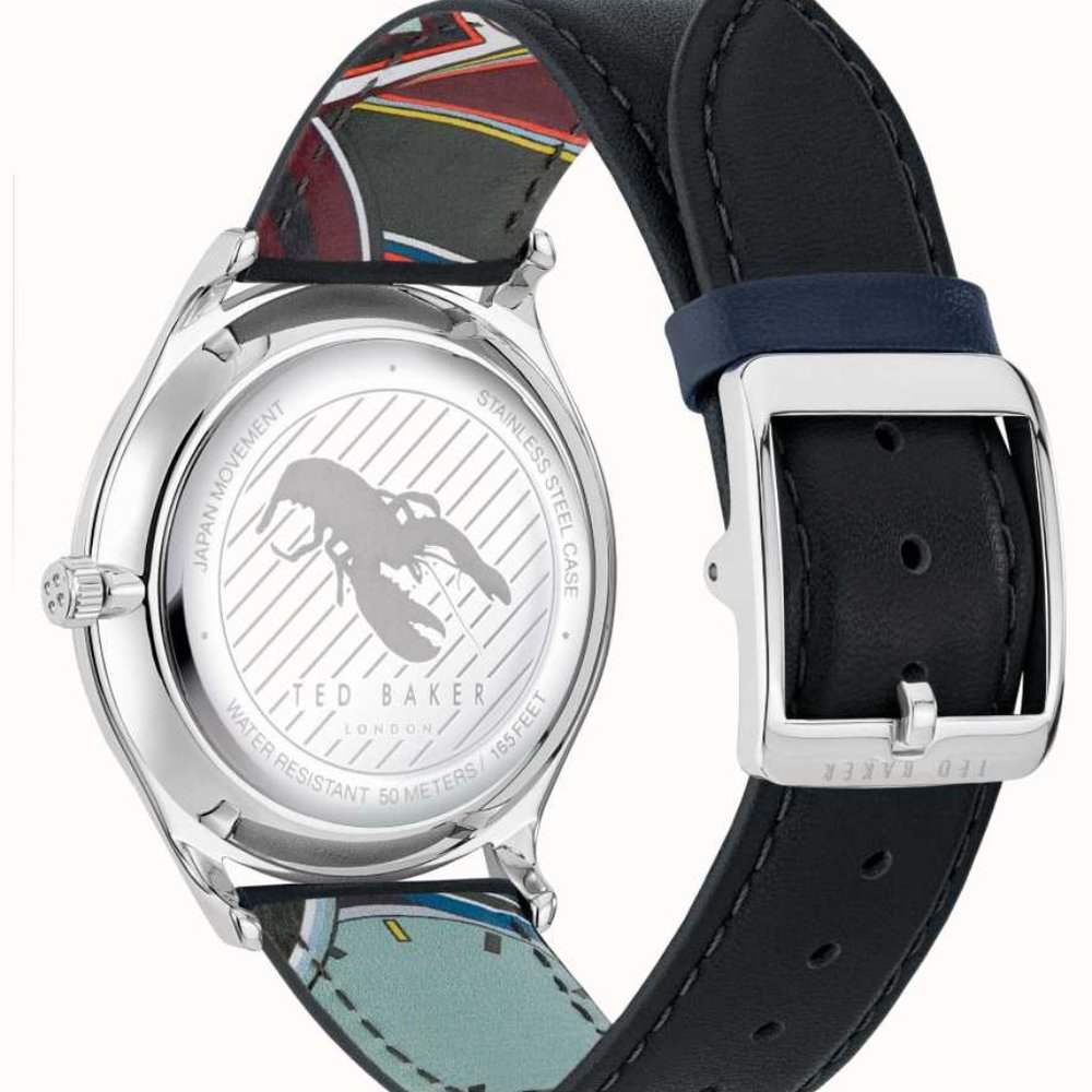 Ted Baker Manhatt Silver Men's Wrist Watch NWT - Picture 7 of 7